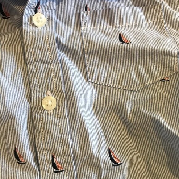 Janie and Jack sailboat button up - Picture 2 of 5